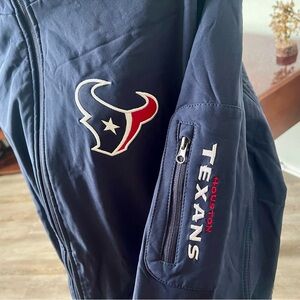 NFL Texans Navy and Red Bomber Jacket